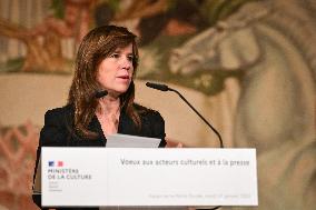 Rachida Dati New Year greetings speech in Paris FA