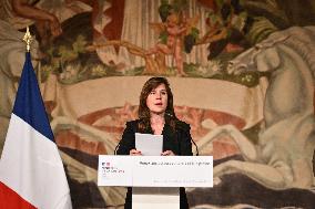 Rachida Dati New Year greetings speech in Paris FA