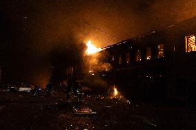 Russian Strike Civilian company With Drone - Kharkiv