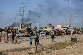 Displaced Palestinians Returned To Northern Gaza