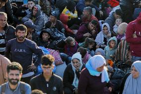 Displaced Palestinians Returned To Northern Gaza
