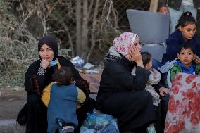 Displaced Palestinians Returned To Northern Gaza