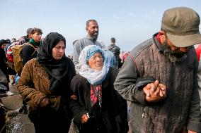 Displaced Palestinians Returned To Northern Gaza