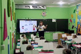 Second underground school opens in Kharkiv