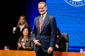 King Felipe VI Awarded With Honor Medal of Carlos III University - Madrid