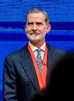 King Felipe VI Awarded With Honor Medal of Carlos III University - Madrid