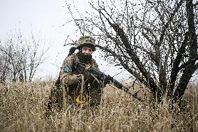 Live fire exercise of 110th Territorial Defence Brigade in Zaporizhzhia direction