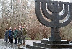 President of Ukraine Volodymyr Zelenskyy honors memory of Holocaust victims