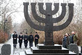 President of Ukraine Volodymyr Zelenskyy honors memory of Holocaust victims