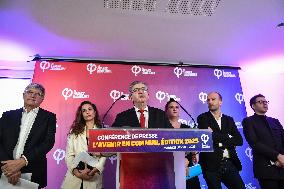 La France Insoumise presser in Paris FA
