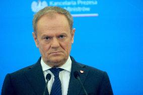 Justin Trudeau and Donald Tusk Meet - Warsaw