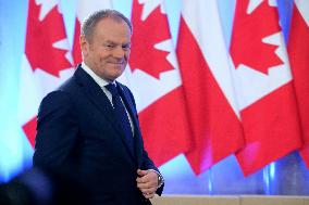 Justin Trudeau and Donald Tusk Meet - Warsaw