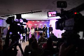 La France Insoumise presser in Paris FA