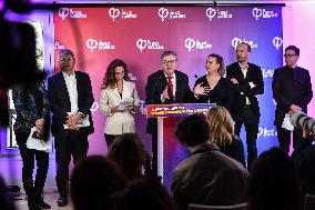 La France Insoumise presser in Paris FA