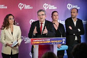 La France Insoumise presser in Paris FA