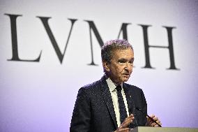 Luxury Group LVMH Group's 2024 Annual Results - Paris