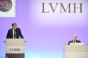 Luxury Group LVMH Group's 2024 Annual Results - Paris