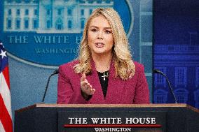White House Press Secretary Karoline Leavitt Holds First Daily Press Briefing
