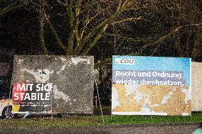 Demo Against Right Wing Extremism And Also CDU Top Candidator Friedlich Merz's Statement In Wuppertal