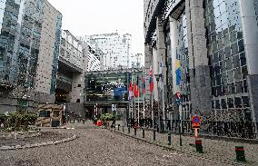 European Parliament District In Brussels