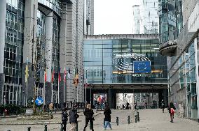 European Parliament District In Brussels