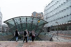 European Parliament District In Brussels