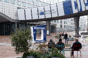 European Parliament District In Brussels