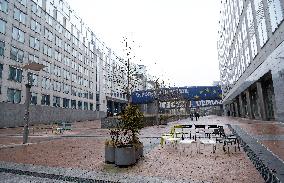 European Parliament District In Brussels