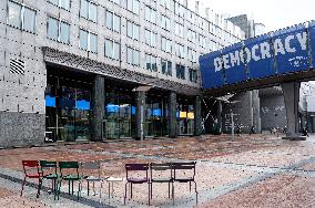 European Parliament District In Brussels