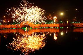 Chinese Celebrate Spring Festival Holiday