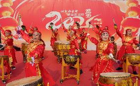 Gongs And Drums Performance in Yuncheng