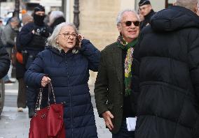 Bertrand Blier Funeral - Paris