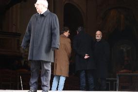 Bertrand Blier Funeral - Paris