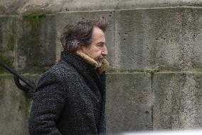 Bertrand Blier Funeral - Paris