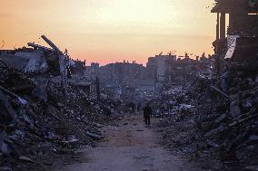 Palestinians Returning To Devastated Northern Gaza