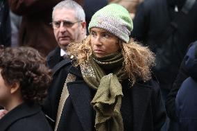 Bertrand Blier Funeral - Paris
