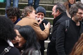 Bertrand Blier Funeral - Paris