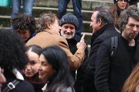 Bertrand Blier Funeral - Paris