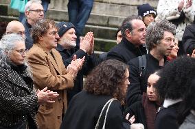 Bertrand Blier Funeral - Paris