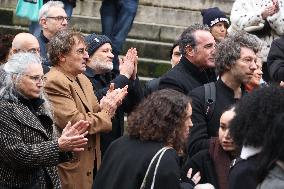 Bertrand Blier Funeral - Paris