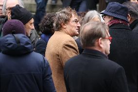 Bertrand Blier Funeral - Paris