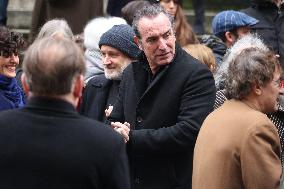 Bertrand Blier Funeral - Paris