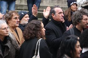 Bertrand Blier Funeral - Paris