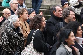 Bertrand Blier Funeral - Paris