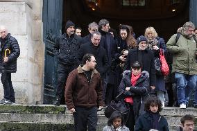 Bertrand Blier Funeral - Paris