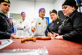 Queen Maxima Visits SVO Food Vocational Training - Houten