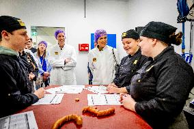 Queen Maxima Visits SVO Food Vocational Training - Houten