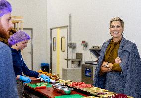 Queen Maxima Visits SVO Food Vocational Training - Houten