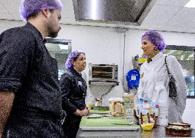Queen Maxima Visits SVO Food Vocational Training - Houten