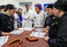 Queen Maxima Visits SVO Food Vocational Training Course - Houten